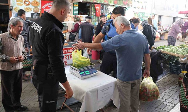 Bozdoğan Salı Pazarı'nda "Tartı Kontrol Noktası" uygulaması