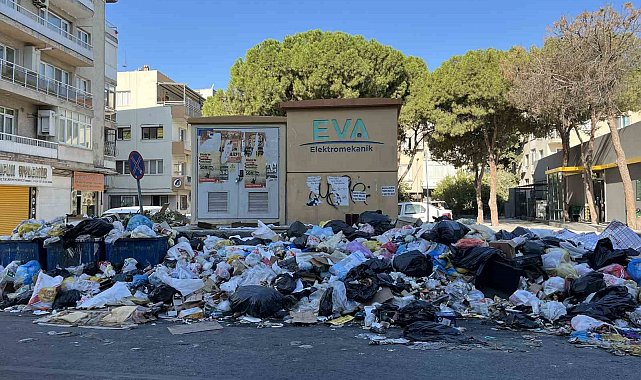 Buca Belediyesi ile işçiler uzlaştı; çöp dağları yerinde duruyor