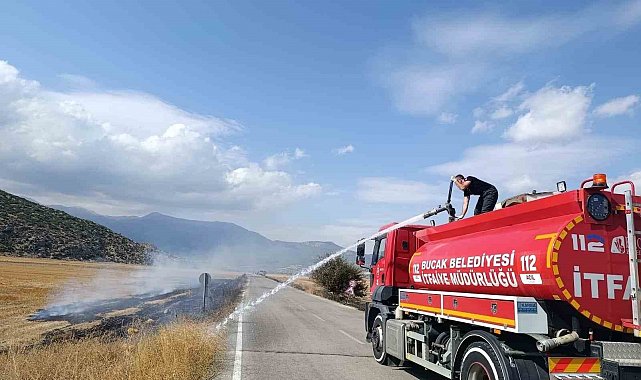 Bucak'ta arazi yangını