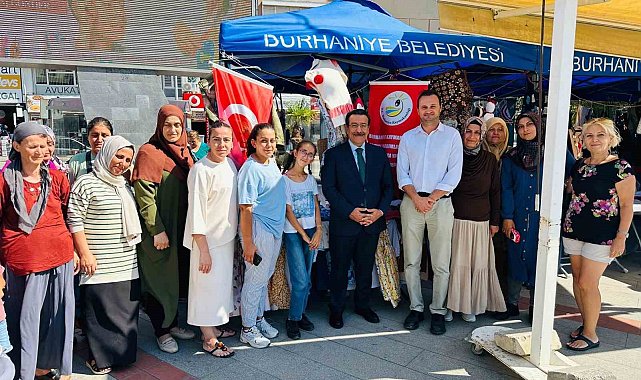 Burhaniye Kaymakamı kadın emeği pazarını ziyaret etti