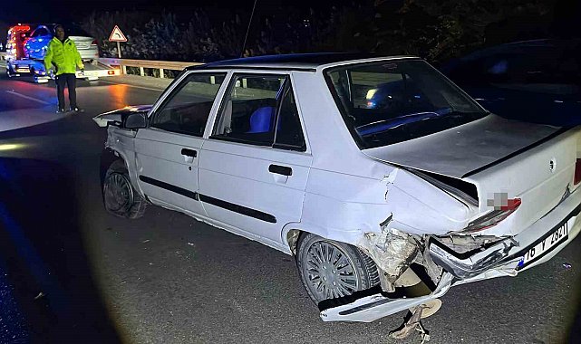 Bursa'da bariyere çarpan sürücü yaralandı