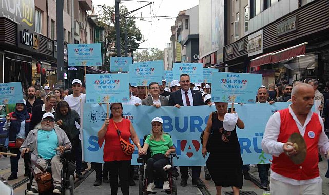 Bursalılar sağlık için yürüdü