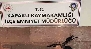 Çalınan motosiklet bulundu, şüpheli tutuklandı