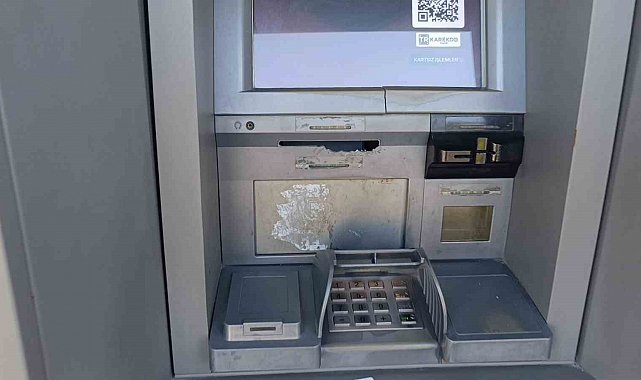 Çalıntı 60 kartla ATM'yi boşaltacaktı, başaramayınca cihaza zarar verdi
