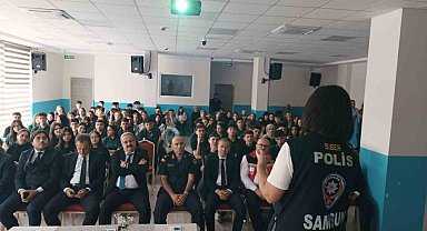 Çarşamba'da lise öğrencilerine bağımlılıkla mücadele semineri