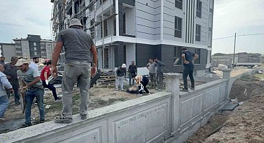 Çorlu'da 5. kattaki iskeleden düşen işçi hayatını kaybetti