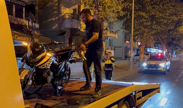 Çorlu'da abart egzozla gezen motosikletli alkollü çıktı