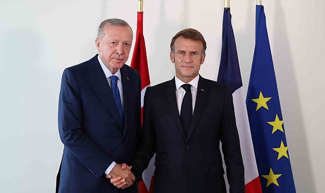 Cumhurbaşkanı Erdoğan, Fransa Cumhurbaşkanı Macron ile görüştü