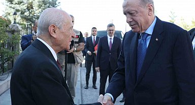 Cumhurbaşkanı Erdoğan, MHP Lideri Bahçeli ile bir araya geldi