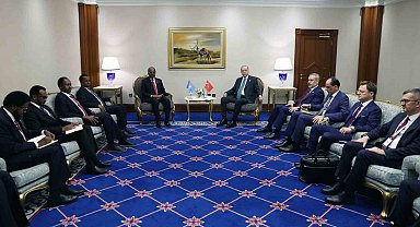 Cumhurbaşkanı Erdoğan, Somali Cumhurbaşkanı Şeyh Mahmud ile görüştü