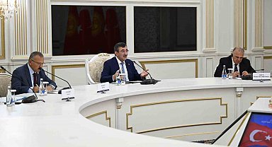Cumhurbaşkanı Yardımcısı Yılmaz, Kırgızistan Bakanlar Kurulu Başkanı Kasımaliyev ile görüştü