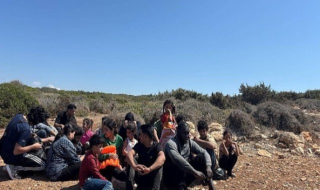 Didim'de 34 düzensiz göçmen, sahilde yakalandı