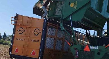 Didim'de pamuk hasat makinelerine denetim