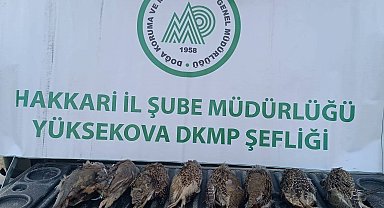 DKMP ekipleri kaçak keklik avlayan şahsa cezai işlem uyguladı