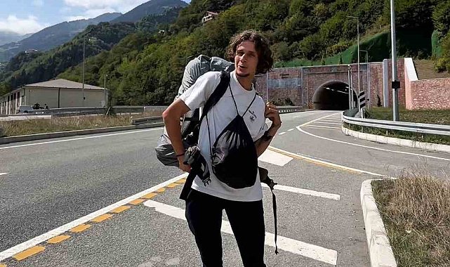 Dünyanın üçüncü, Avrupa ve Türkiye'nin ise en uzun tünelini yaya olarak geçti