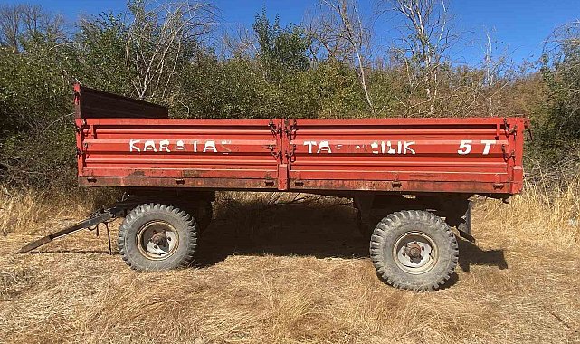 Edirne'de traktör römorku hırsızlığından 1 kişi tutuklandı