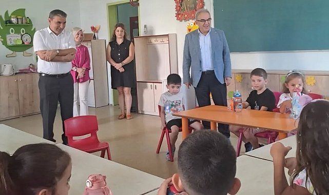 Edremit'te İlçe Milli Eğitim Müdürü Esmen'den okul ziyaretleri