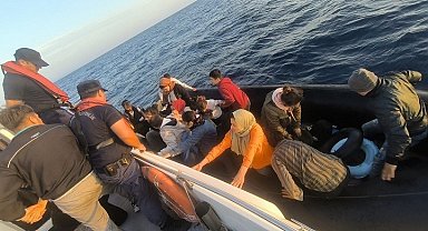 Ege Denizi'nde kaçış son buldu: 58 göçmen yakalandı