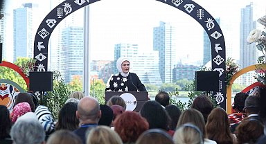 Emine Erdoğan, New York'ta "Anadoludakiler: Kapıların Ardındaki Hazineler" programında konuştu
