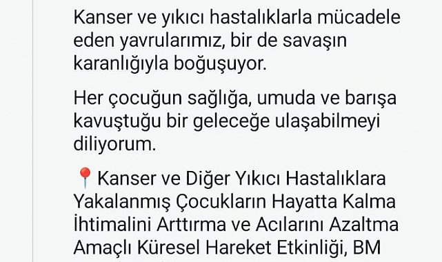 Emine Erdoğan'dan Özbekistan'ın BM'de düzenlediği kanserli çocuklarla ilgili etkinliğe ilişkin video paylaşımı
