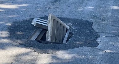 Erzincan'da kırılan mazgal tehlike oluşturdu