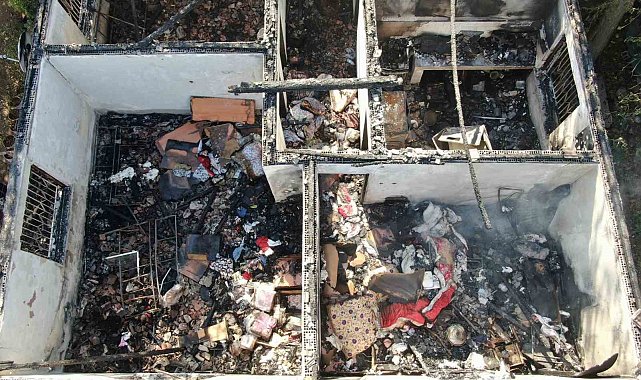 Evi küle döndü, çaresizlik içinde izledi: "Gözümün önünde 10 dakikada çöktü, televizyon izler gibi izledim"