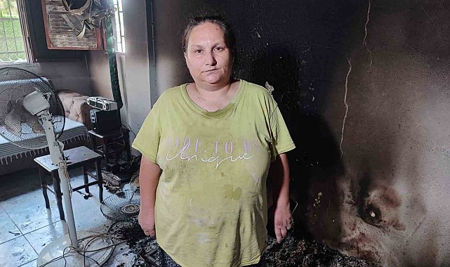 Evi yanan anne-kız oto yıkamacıda yaşamaya başladı