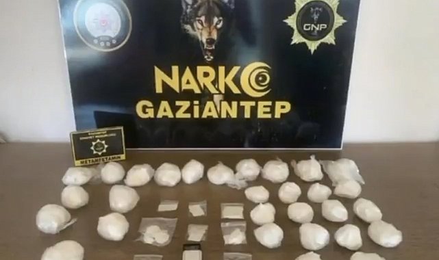 Gaziantep'te 2 kilo metamfetamin ele geçirildi: 2 gözaltı
