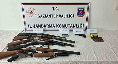 Gaziantep'te 20 adet kaçak silah ele geçirildi