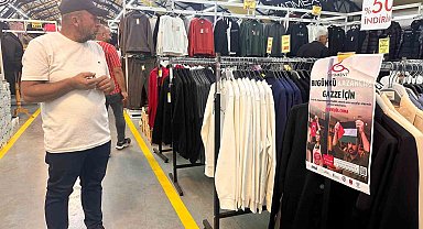 Giyimkent esnafından Gazze'ye destek