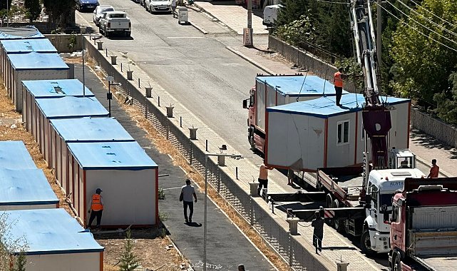 Haber sonrası konteynerler alınmaya başlandı