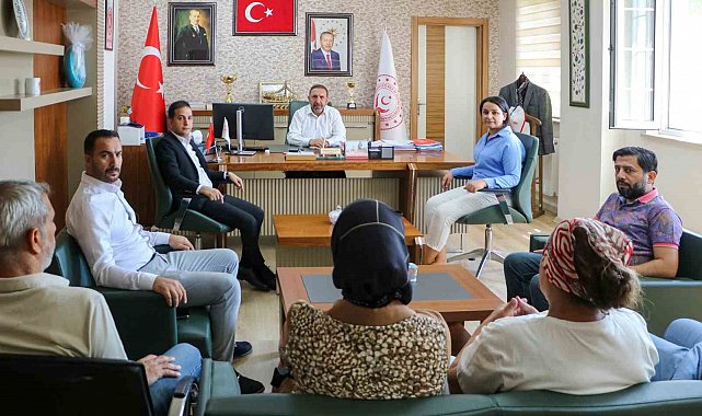 HAK-İŞ Konfederasyonu ve Öz Sağlık İş Sendikasından Diyarbakır Aile ve Sosyal Hizmetler İl Müdürlüğüne taziye ziyareti