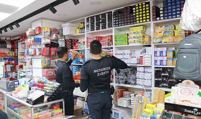 Haliliye'de zabıtadan kırtasiyelere denetim