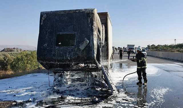 Hassa'da tır yangını