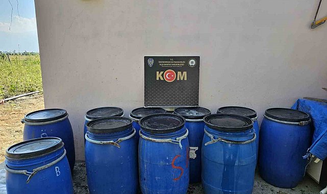 Hatay'da sahte içki operasyonu