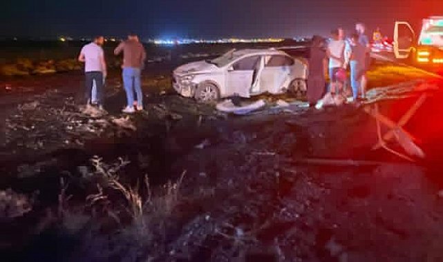 Hilvan'da takla atan otomobilde 3 kişi yaralandı