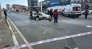 İki otomobil çarpıştı: 1 ölü, 3 yaralı