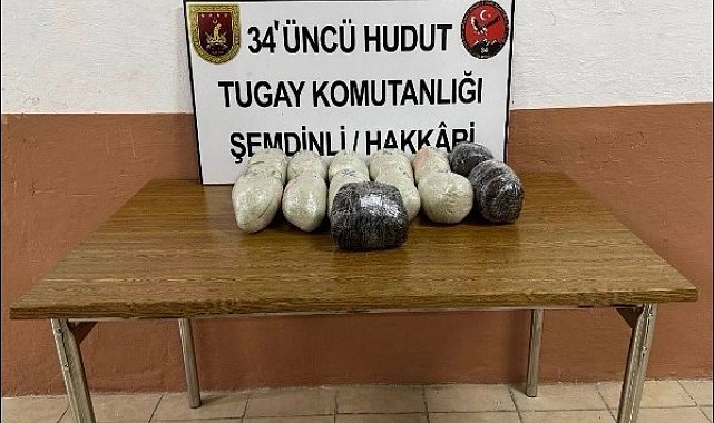 İran hudut hattında 14 bin 342 gram uyuşturucu madde ele geçirildi