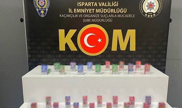 Isparta'da kaçak elektronik sigara operasyonu: 1 gözaltı