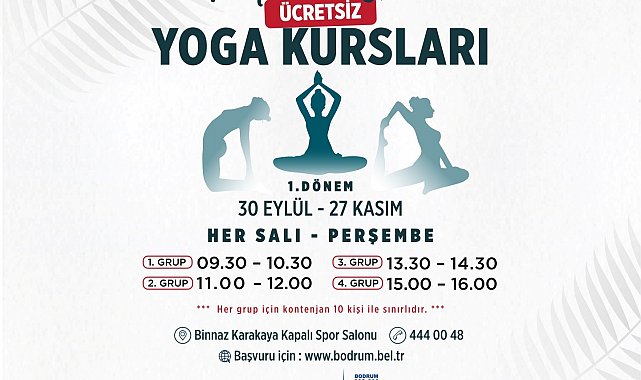 Kadınlara özel ücretsiz yoga kursları başlıyor