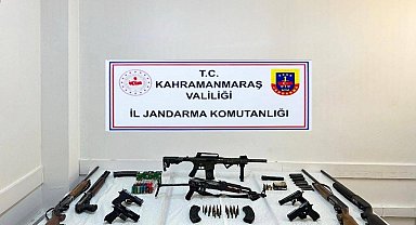 Kahramanmaraş'ta silah ve mühimmat ele geçirildi: 2 kişi tutuklandı