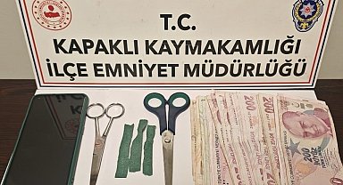 Kapaklı'da yakalanan zehir taciri tutuklandı