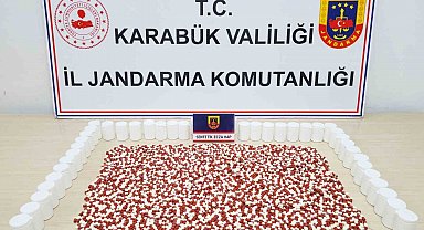 Karabük'te 2 bin 467 adet hap ele geçirildi