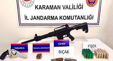 Karaman'da jandarmanın yakaladığı 2 kişi tutuklandı