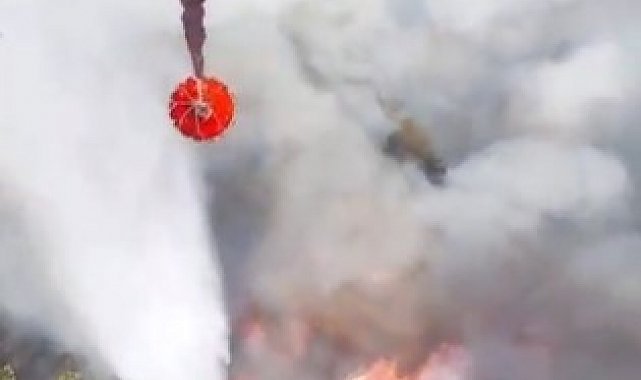 Kastamonu ve Karabük'teki yangınlara havadan müdahaleler sürüyor