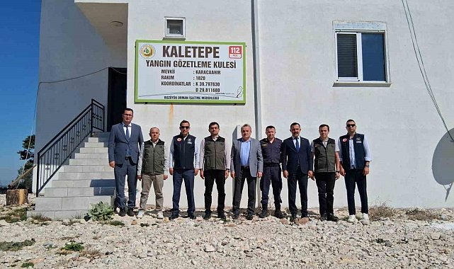 Kaymakam Öztürk Kaletepe yangın kulesini inceledi