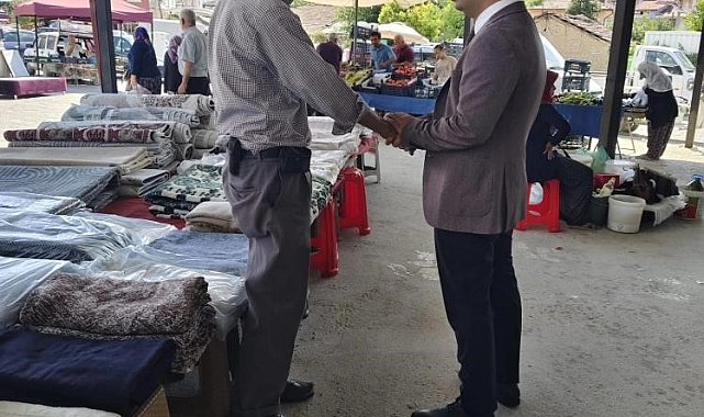 Kaymakam Uçar halk pazarı esnafı ile bir araya geldi