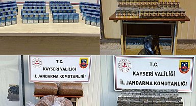 Kayseri'de 2 bin 375 paket kaçak sigara ele geçirildi