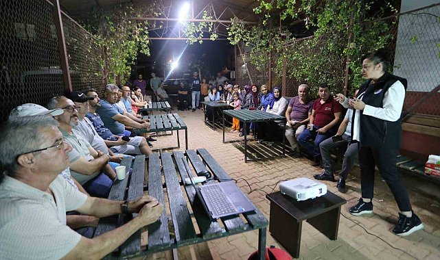 Kepez'de site sakinlerine afet farkındalık eğitimi