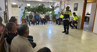 Kilis'te okul servis şoförlerine trafik eğitimi verildi
